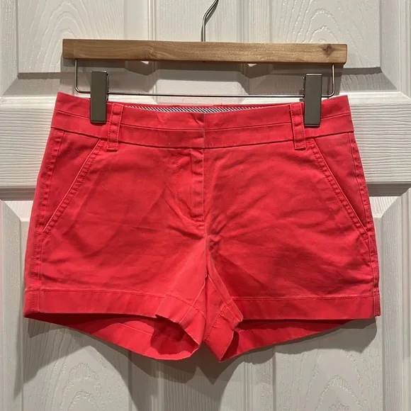 NWT J.Crew 3” Washed Coral Chino Shorts - Picture 11 of 11
